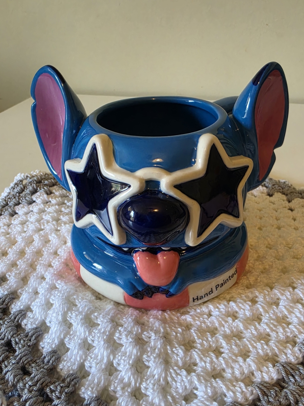 Hand-Painted Stitch Mug